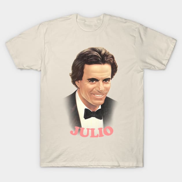 Julio Iglesias // Retro Style Fan Design T-Shirt by DankFutura